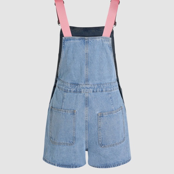 Cider Short Overalls with Bunny Motif - Picture 11 of 15